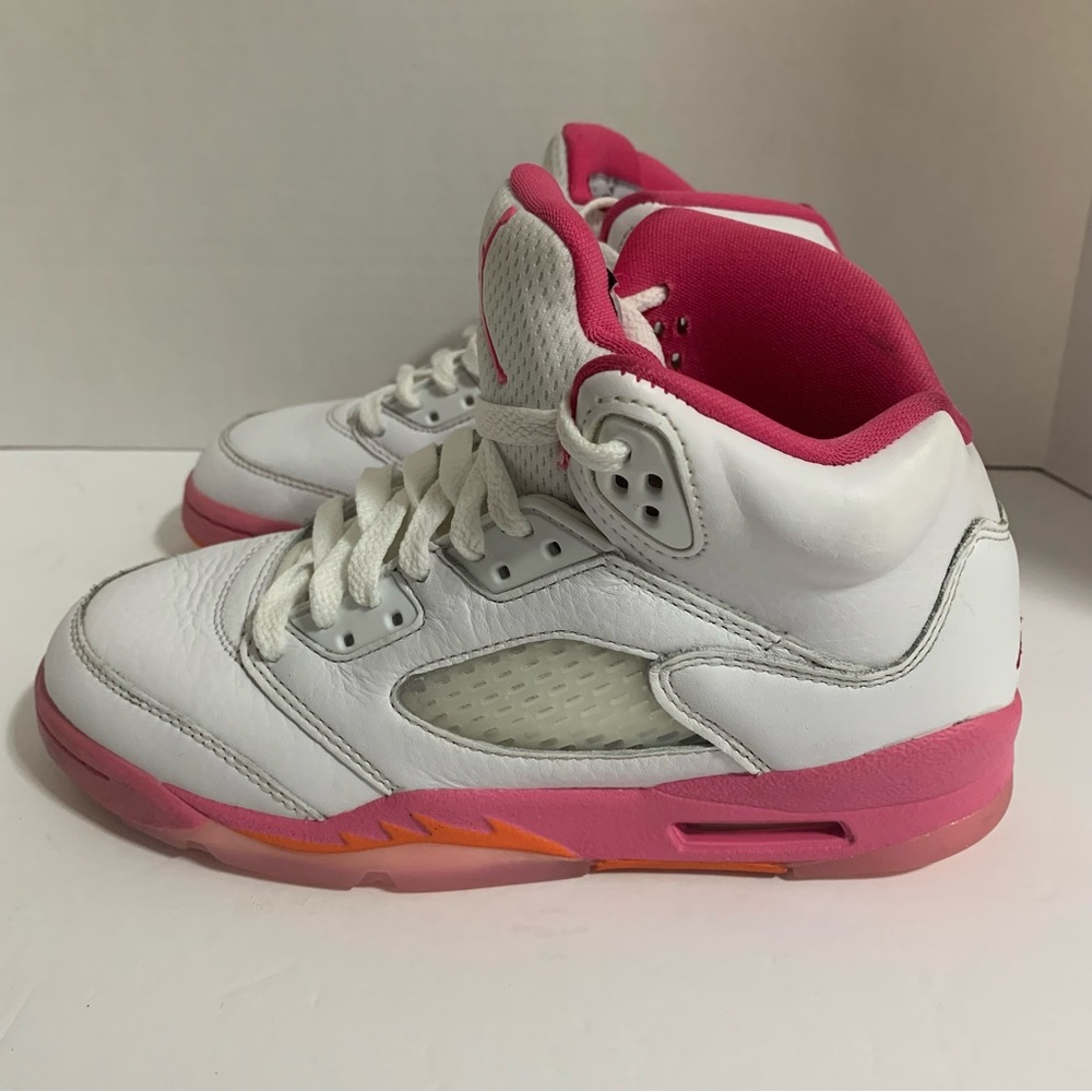 Nike Air Jordan 5 Retro PS 'Pinksicle' Shoes Sneakers 440893-168 •Youth Size 4